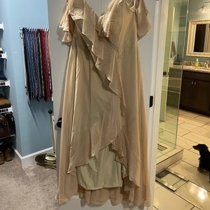 NWT Champagne Formal Dress with Lace Up Back Size 22 New With Tags